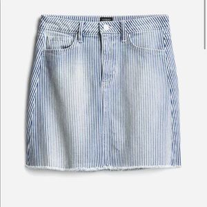 Just Black Denim striped skirt